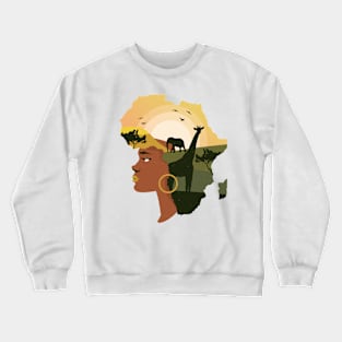 african women Crewneck Sweatshirt